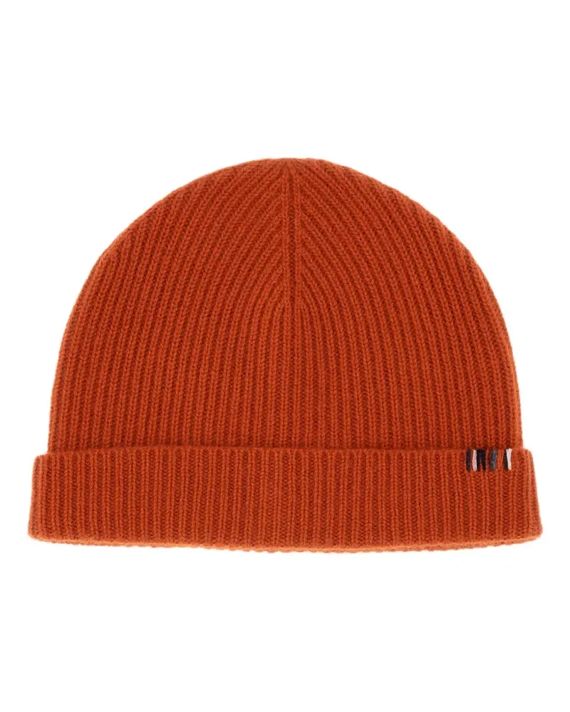 extreme cashmere ribbed cashmere beanie - Orange Orange
