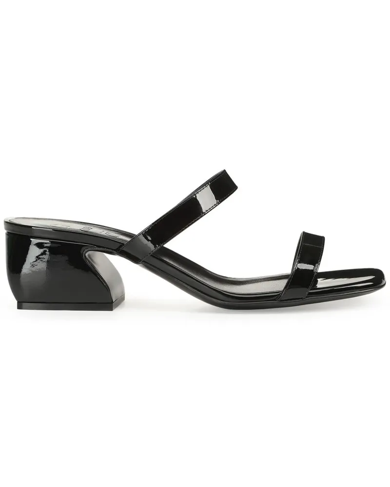 Sergio Rossi Si Rossi Sandalen aus Lackleder - Schwarz Schwarz