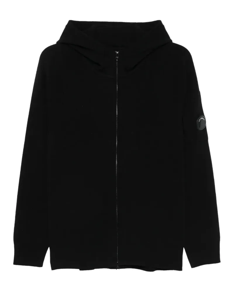 C.P. Company Hoodie mit Linsen-Detail - Schwarz Schwarz