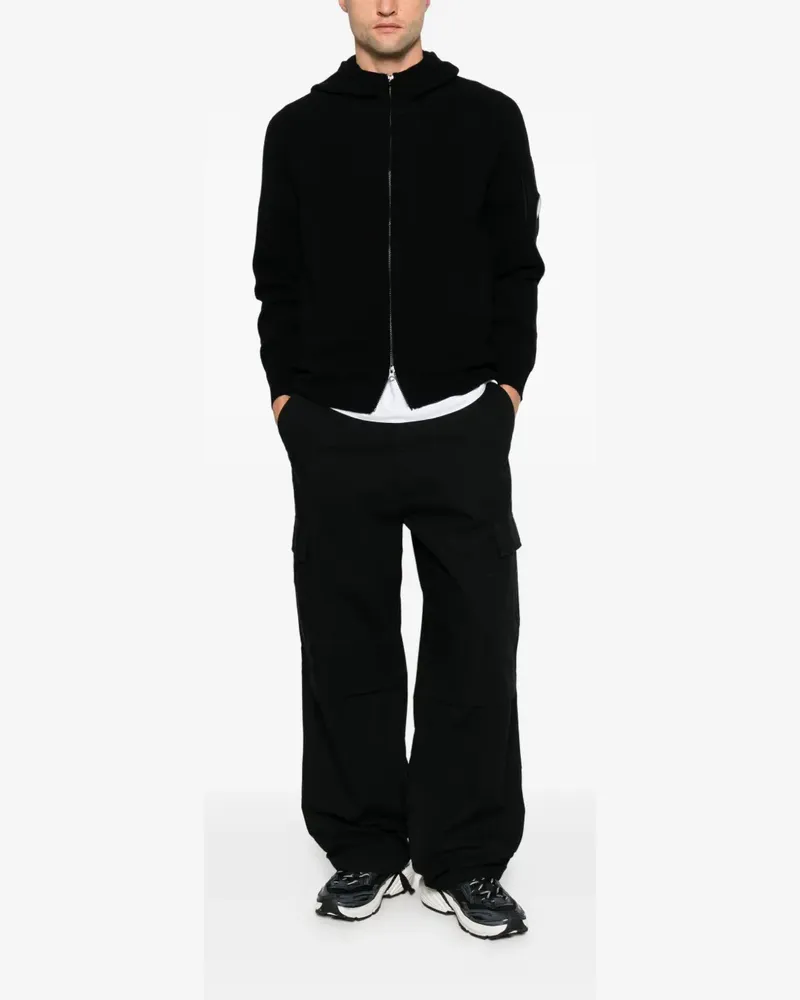 C.P. Company Lens-detail hoodie - Schwarz Schwarz