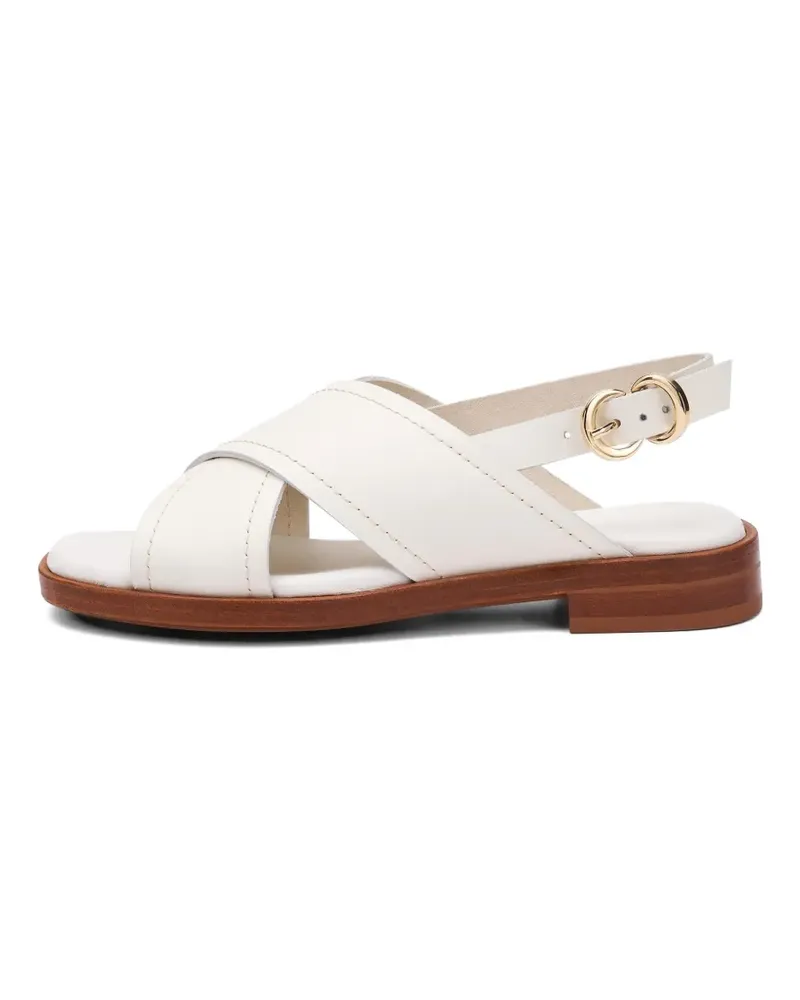 FRAU crossover-strap leather sandals - Weiß Weiß