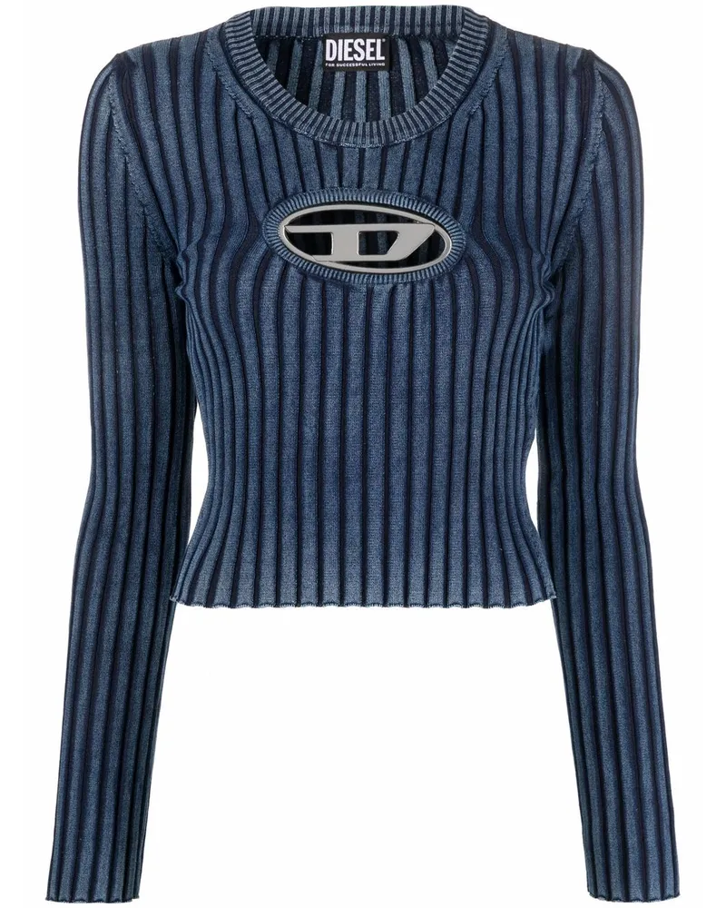Diesel M-Anchor Oberteil mit Logo-Schild - Blau Blau