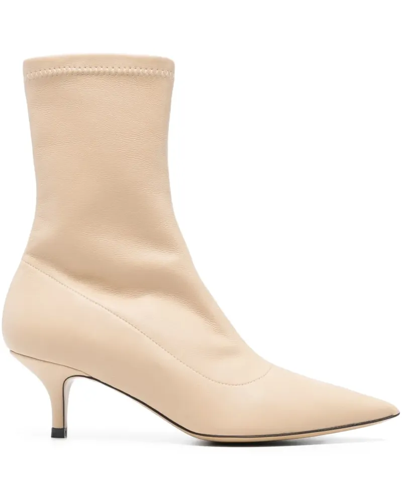 P.A.R.O.S.H. Stiefel mit spitzer Kappe - Nude Nude