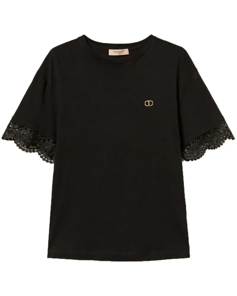 Twin-Set Gestricktes Oberteil - Schwarz Schwarz