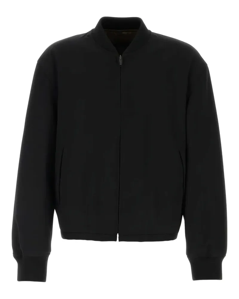 The Row Fenn Bomberjacke aus Wolle - Schwarz Schwarz