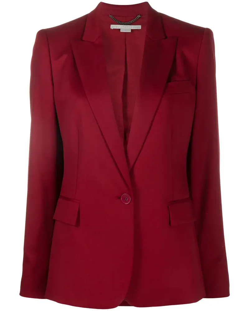 Stella McCartney Einreihiger Blazer - Rot Rot