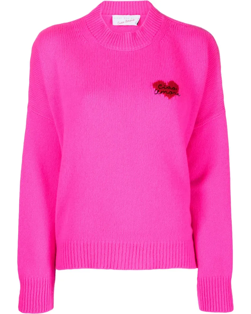 Giada Benincasa Intarsien-Pullover - Rosa Rosa