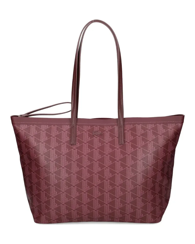 Lacoste Zely geometric pattern tote bag - Rot Rot