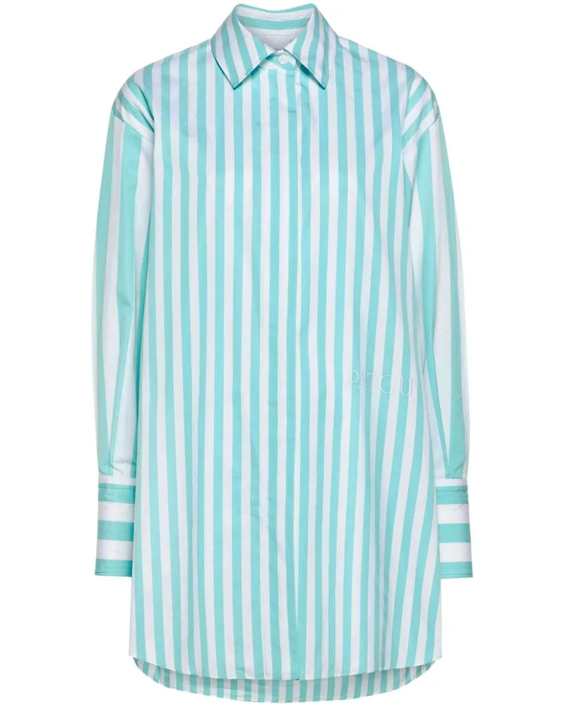 Patou Hemdkleid aus Baumwolle - Grün Grün