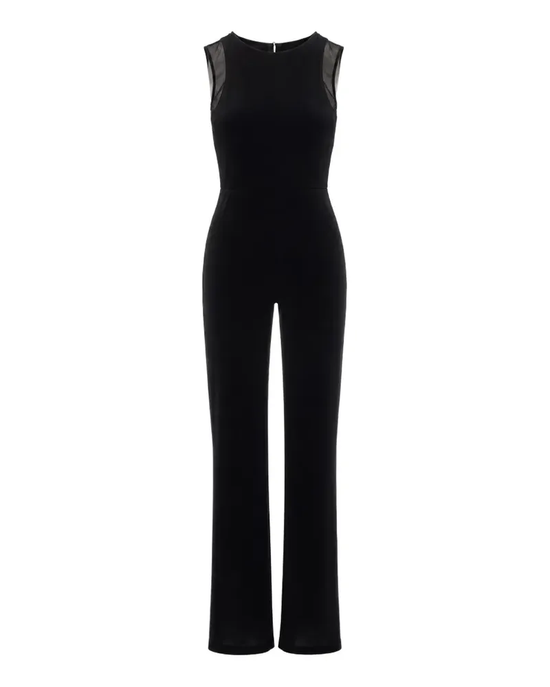 Patrizia Pepe Jumpsuit mit Sheer-Einsatz - Schwarz Schwarz