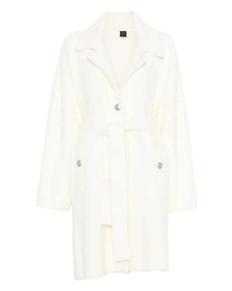 Pinko Mantel mit Gürtel - Weiß Weiß