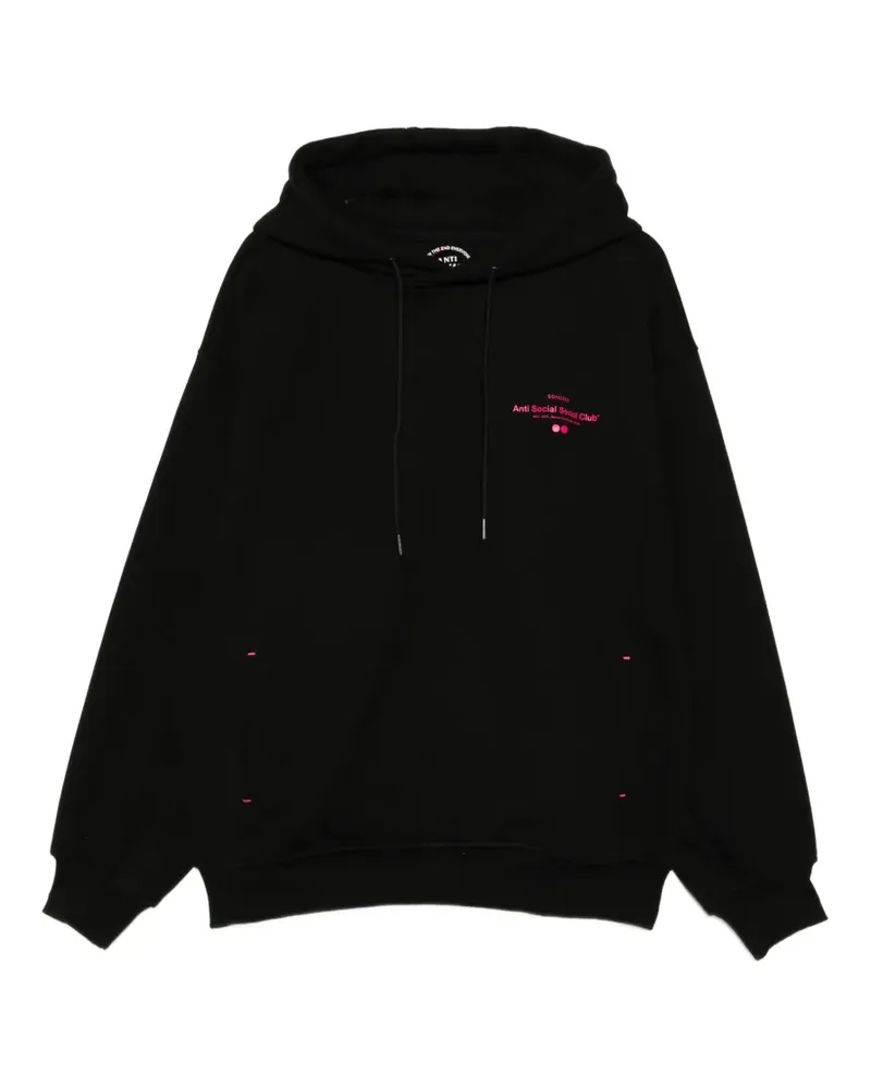 SONGZIO x ASSC logo-print hoodie - Schwarz Schwarz