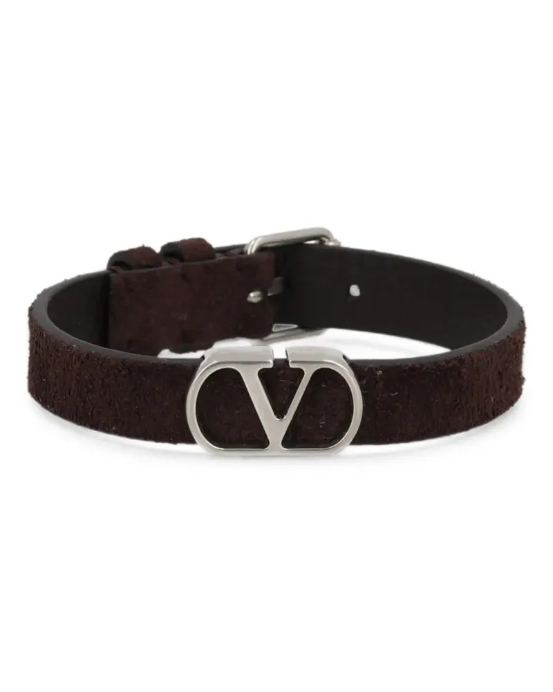 Valentino Garavani VLogo Signature suede bracelet - Braun Braun