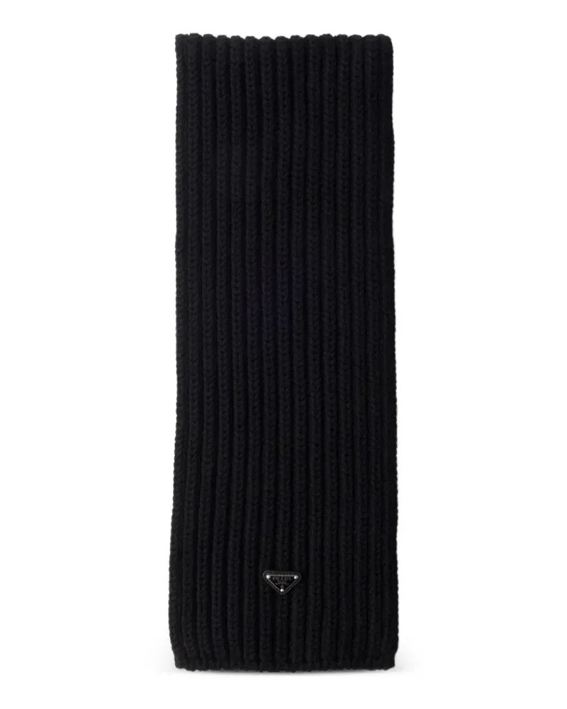 Prada Klassischer Schal - Schwarz Schwarz