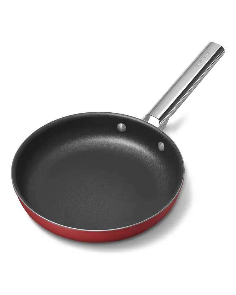 Smeg Bratpfanne aus Edelstahl - ROSSO Rosso