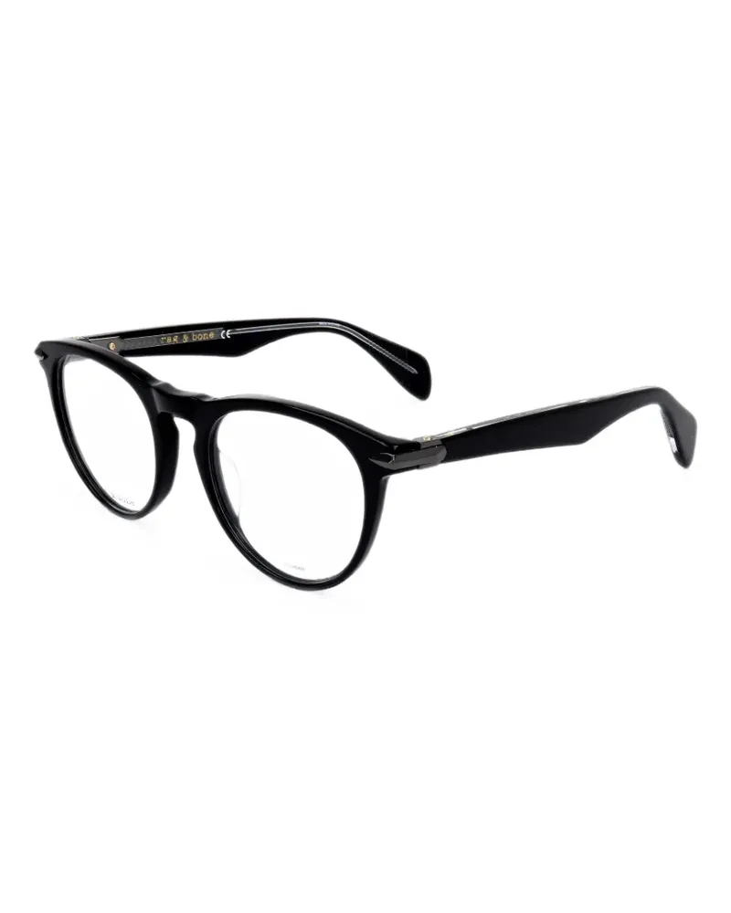 Rag & Bone Brille mit rundem Gestell - Schwarz Schwarz