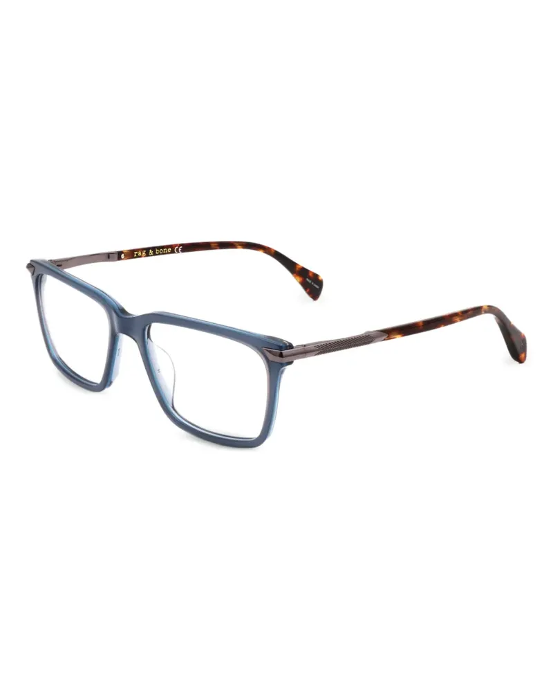 Rag & Bone Brille mit eckigem Gestell - Blau Blau