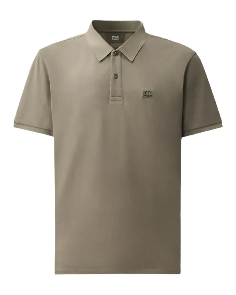 C.P. Company Poloshirt mit Logo-Patch - Grün Grün