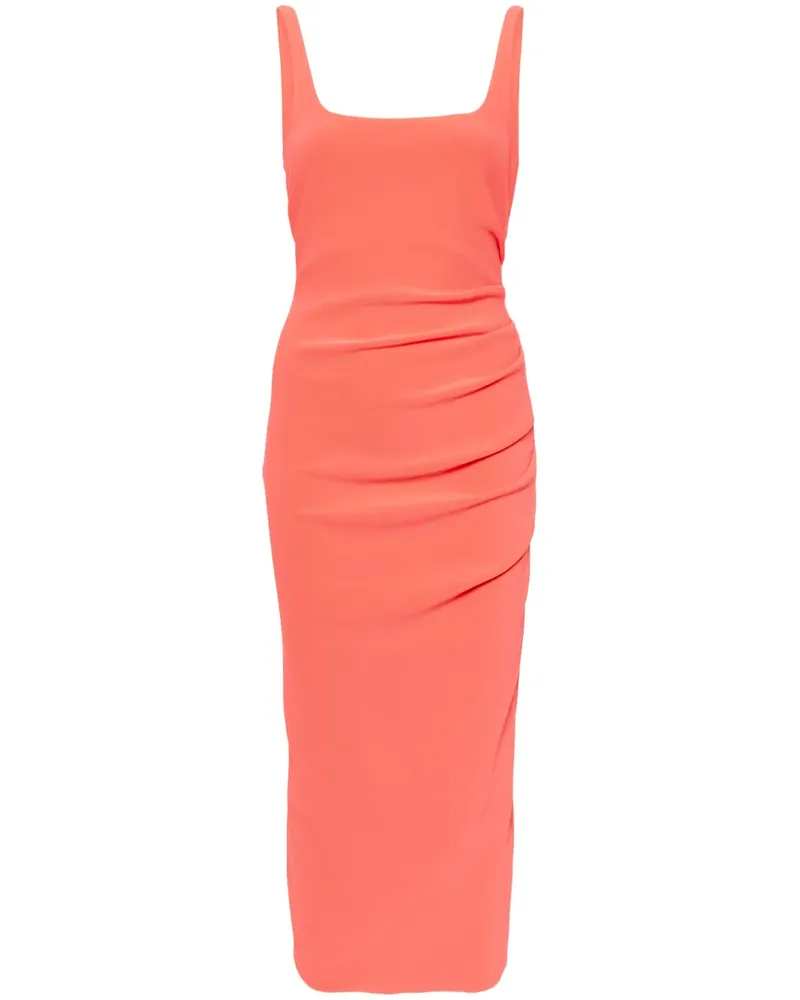 bec & bridge Karina Tuck Midikleid aus Krepp - Rosa Rosa