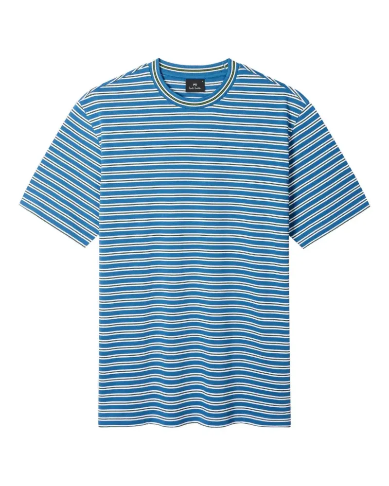 Paul Smith striped crew-neck T-shirt - Blau Blau