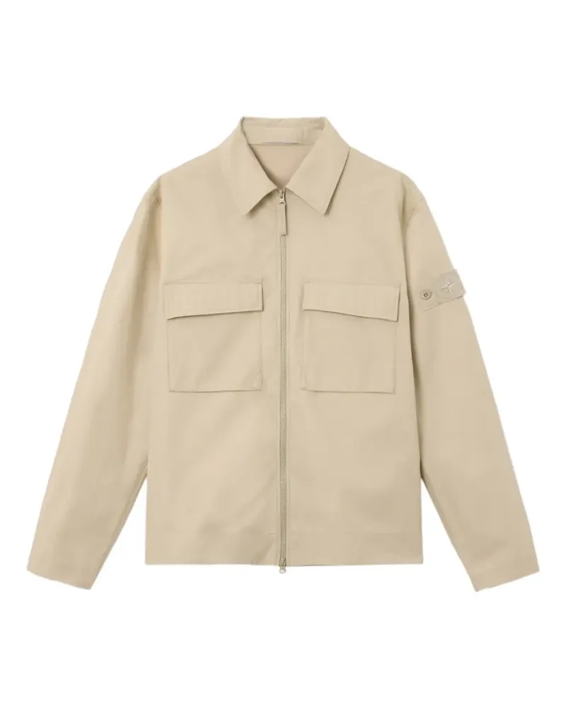 Stone Island Jacke mit Reißverschluss - Nude Nude
