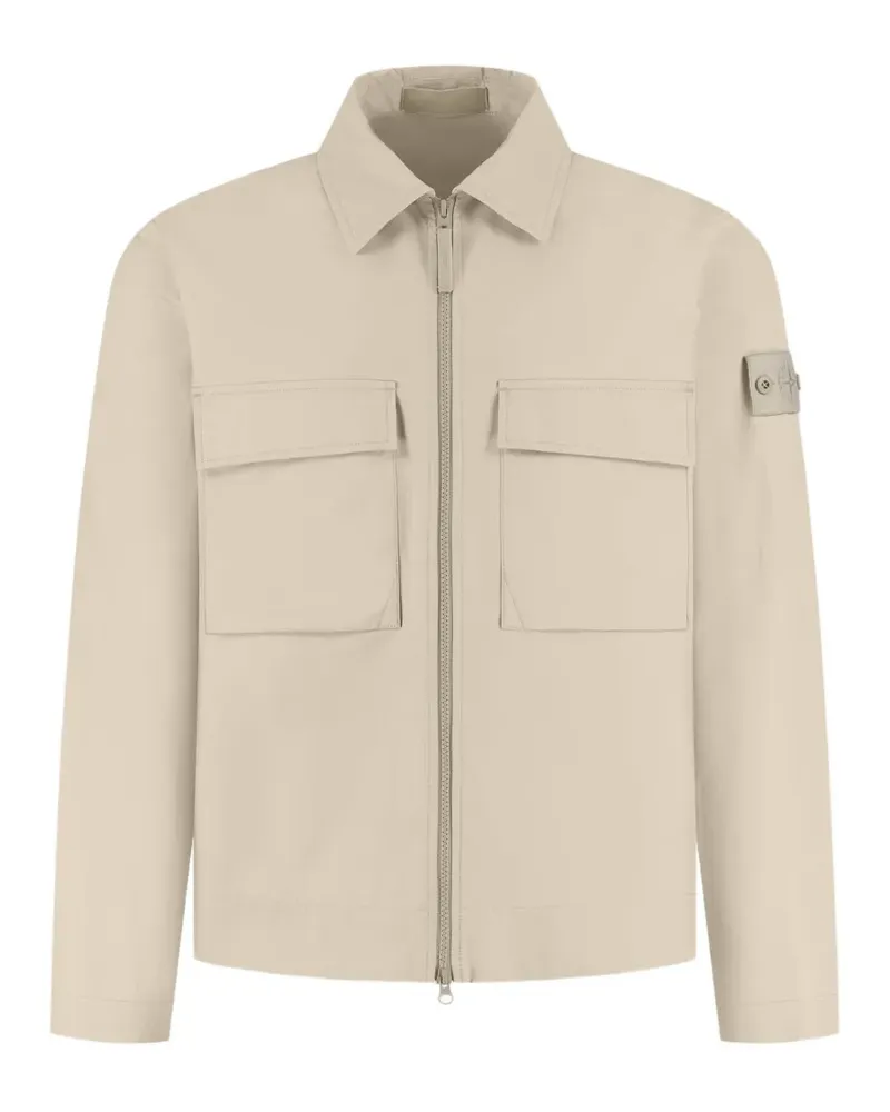Stone Island Jacke mit Reißverschluss - Nude Nude