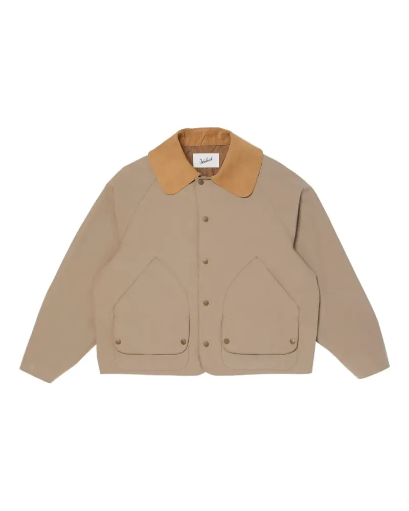 Woolrich velvet-collar cotton jacket - Nude Nude
