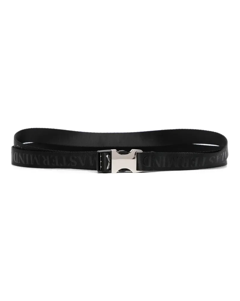 Mastermind World Gürtel mit Logo-Print - Schwarz Schwarz