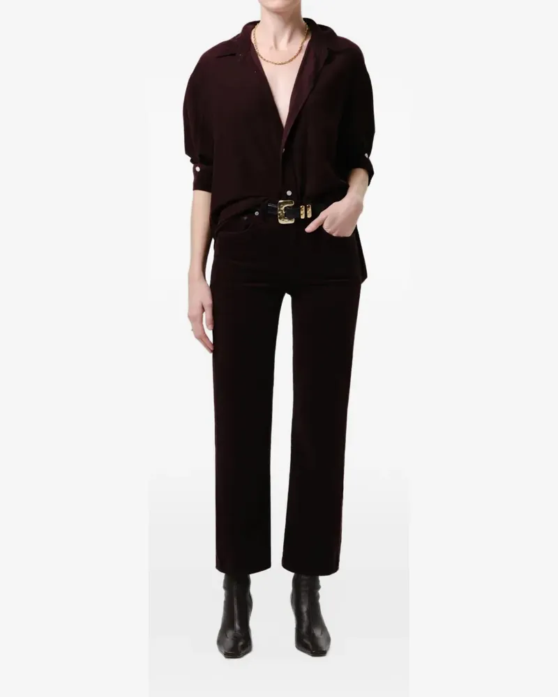 Citizens of humanity Straight-Leg-Jeans aus Cord - Violett Violett