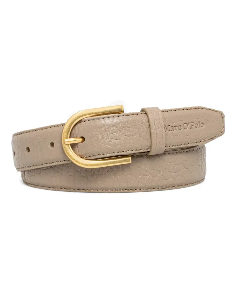 Marc O'Polo grained-leather buckle belt - Nude Nude