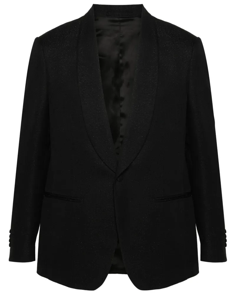 LARDINI Sakko mit Metallic-Garn - Schwarz Schwarz