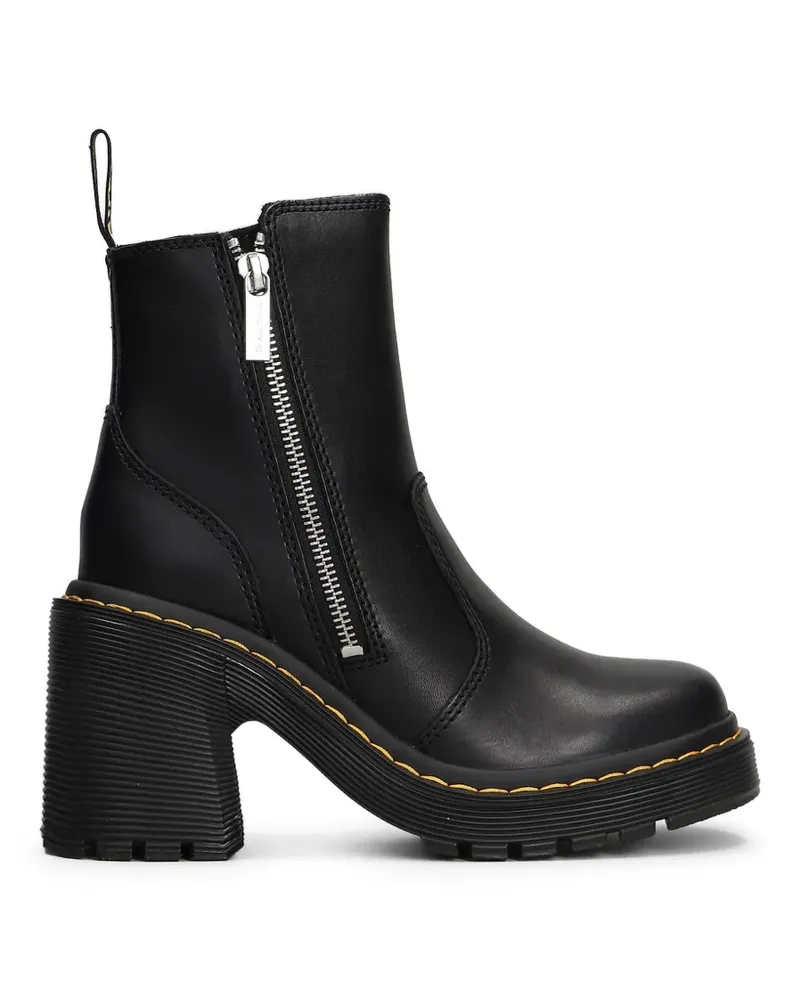 Dr.Martens Stiefeletten mit Blockabsatz - Schwarz Schwarz