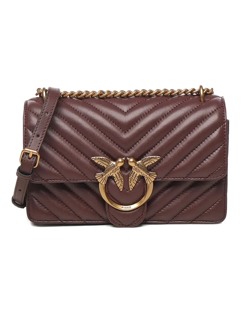Pinko chevron-quilting chain shoulder bag - Braun Braun