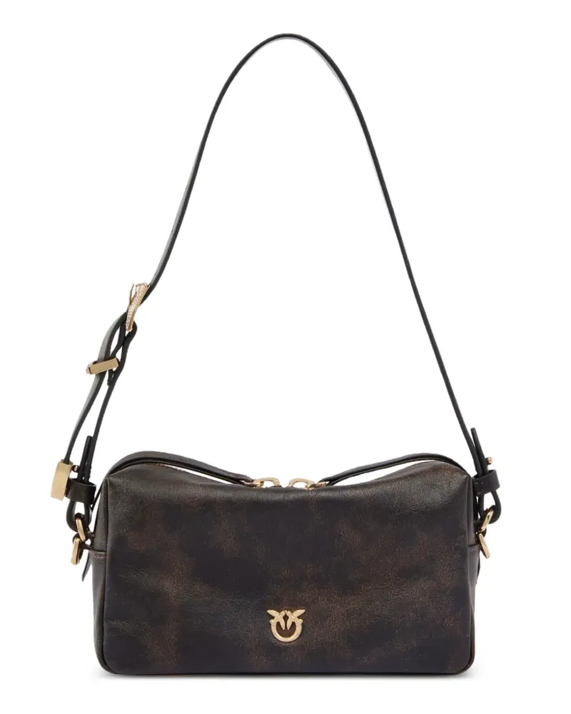 Pinko Love Birds Schultertasche - Braun Braun