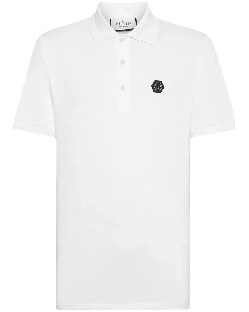 Philipp Plein Poloshirt mit Totenkopf-Print - Weiß Weiß