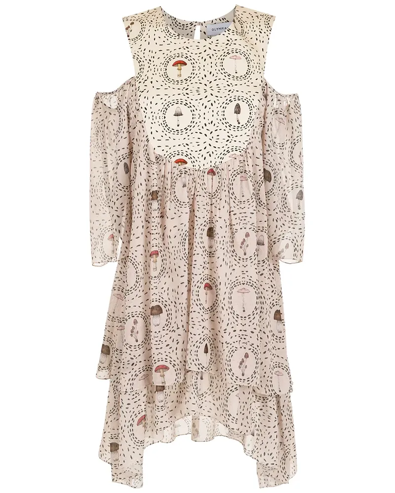 OLYMPIAH Kleid mit Print - Nude Nude