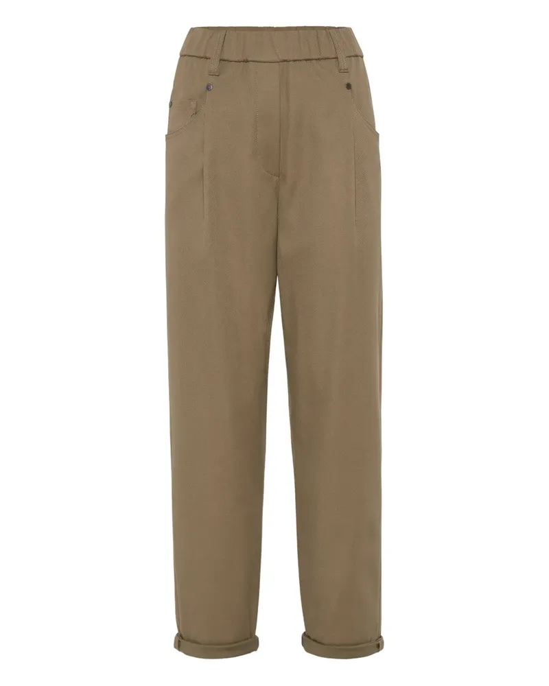 Brunello Cucinelli Hose mit hohem Bund - Braun Braun