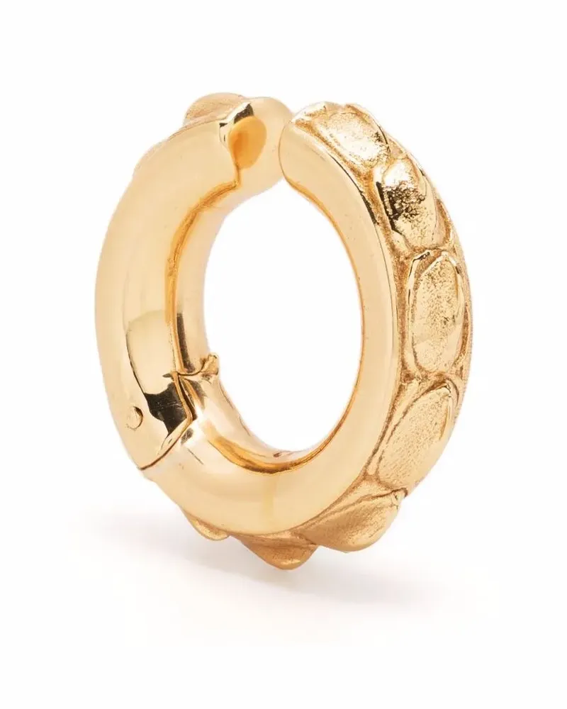 Emanuele Bicocchi Ear Cuff mit Kroko-Effekt - Gold Gold