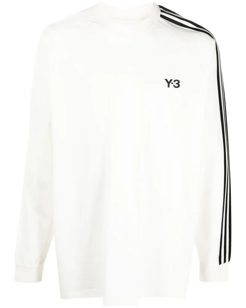 Y-3 Langarmshirt aus Baumwolle - Weiß Weiß