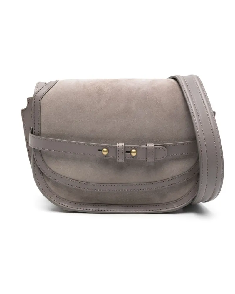 Officine Creative Italia Saddle Umhängetasche aus Wildleder - Grau Grau