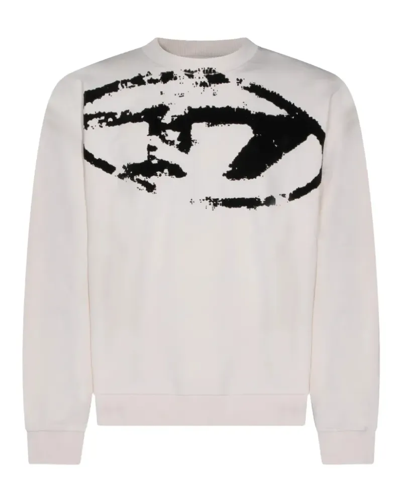 Diesel S-Boxt-N5 logo-print sweater - Weiß Weiß