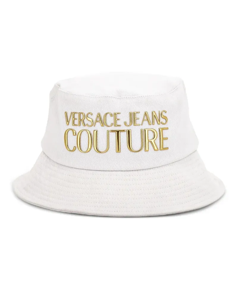Versace Jeans Fischerhut mit Logo-Applikation - Weiß Weiß