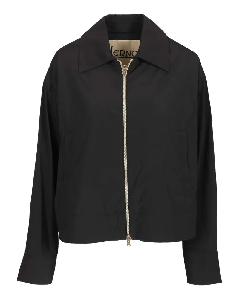 Herno Jacke mit Reißverschluss - Schwarz Schwarz