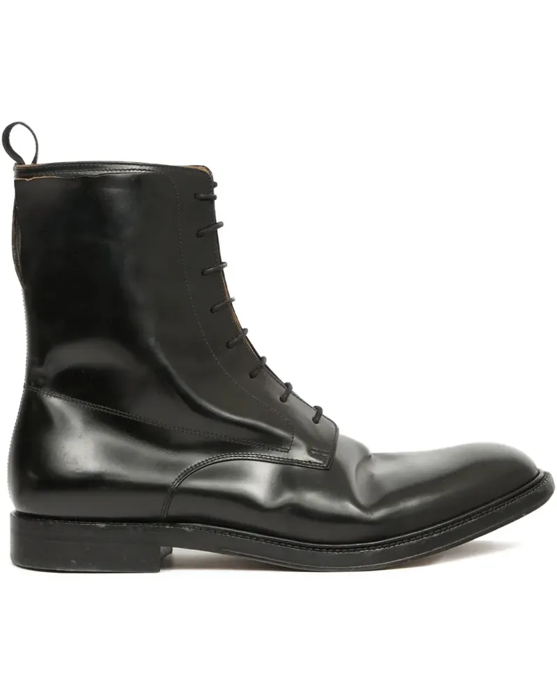 Maison Margiela Cut Schnürstiefel - Schwarz Schwarz