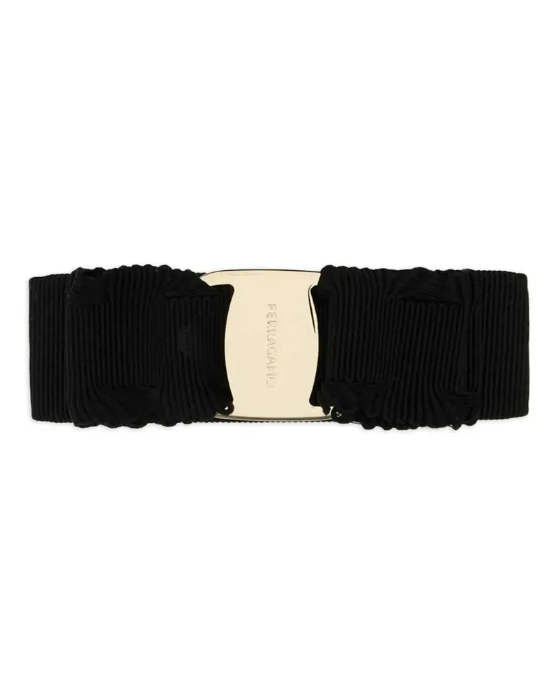 Ferragamo Goldfarbene Haarschmuck - Schwarz Schwarz
