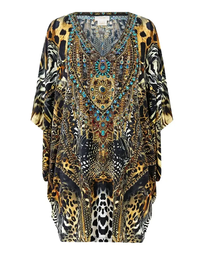 Camilla embellished mini dress - Schwarz Schwarz