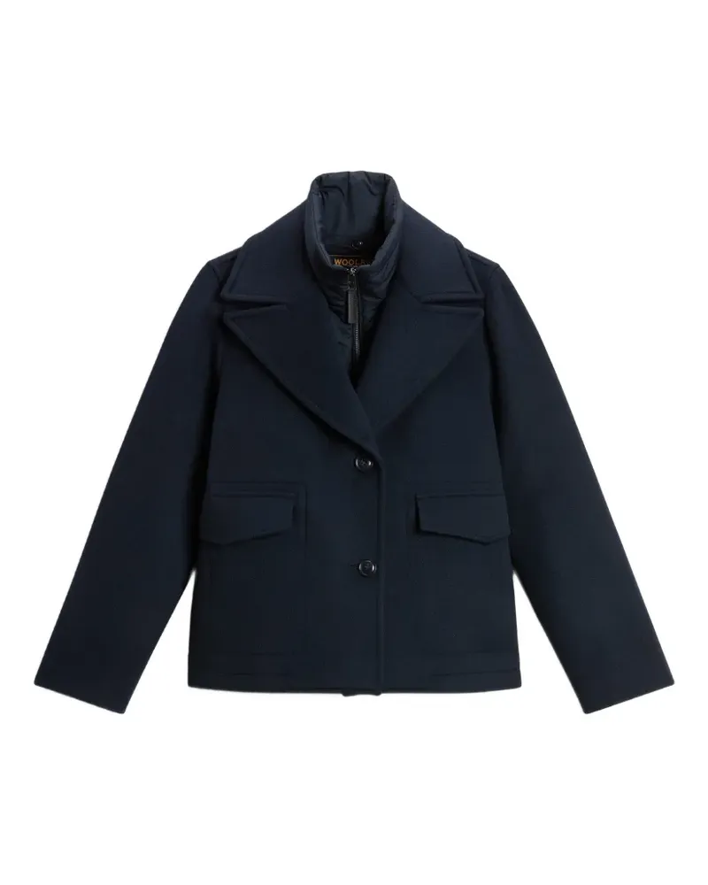 Woolrich Melton Jacke mit Knopfverschluss - Blau Blau