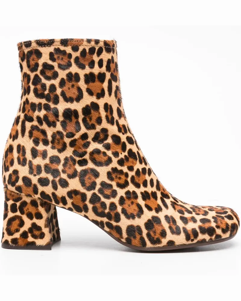 Chie Mihara Muki Stiefeletten mit Leoparden-Print 60mm - Braun Braun