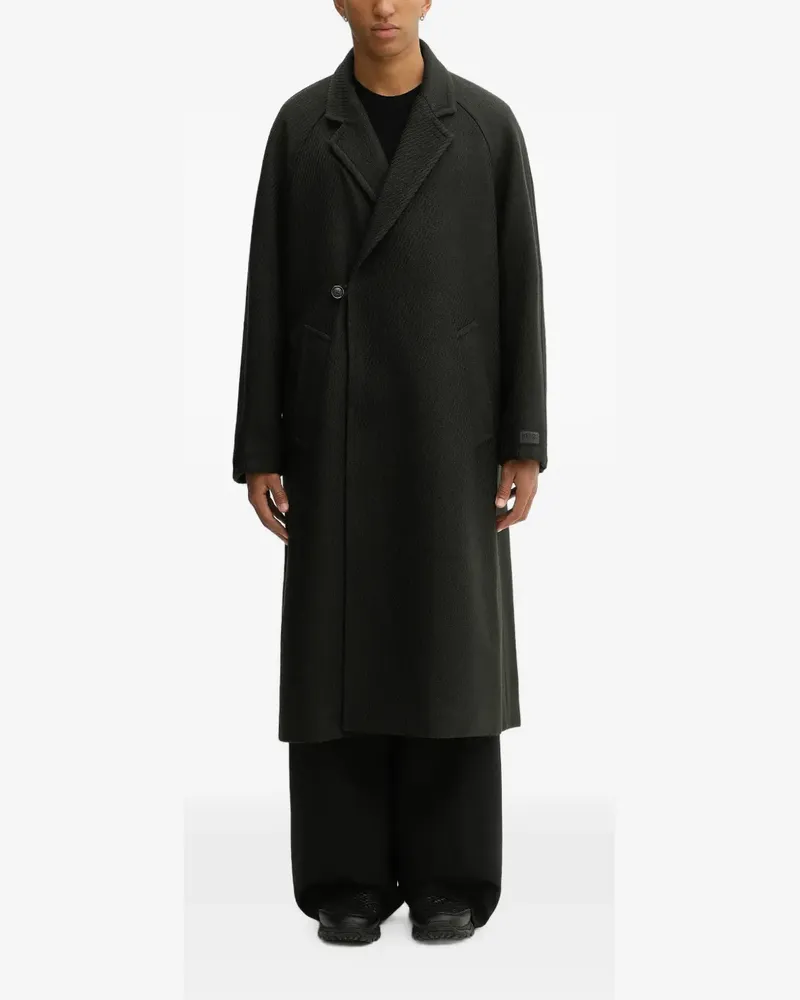 Kenzo textured single-breasted coat - Grün Grün