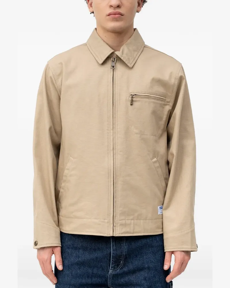 HUGO BOSS zipped shirt jacket - Nude Nude